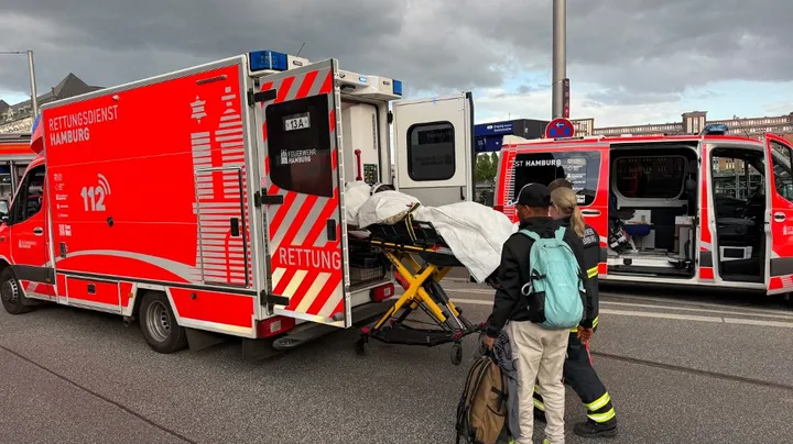 Woman arrested after 12 injured in stabbing attack at Hamburg station